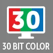30 bits por color