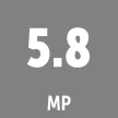 Resolución 5.8 MP