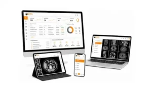 Software RIS/PACS en computadora, laptop, tablet y celular